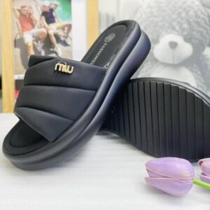 DÉP BÁNH MÌ QUAI NGANG TRẦN CHỈ CHÉO TAG CHỮ 6331