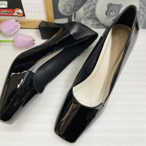 GIÀY CAO GÓT MŨI VUÔNG DA BÓNG THỜI TRANG 9667