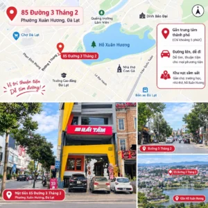 Hướng dẫn đường đến địa chỉ shop giày Hải Tâm tại 85 Đường 3/2, Đà Lạt