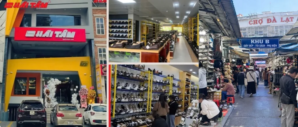 Khu B chợ Đà Lạt – điểm tập trung nhiều shop giày gần chợ Đà Lạt nhất