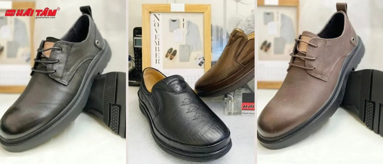 Đa dạng kiểu dáng giày da nam Đà Lạt tại Giày Hải Tâm
