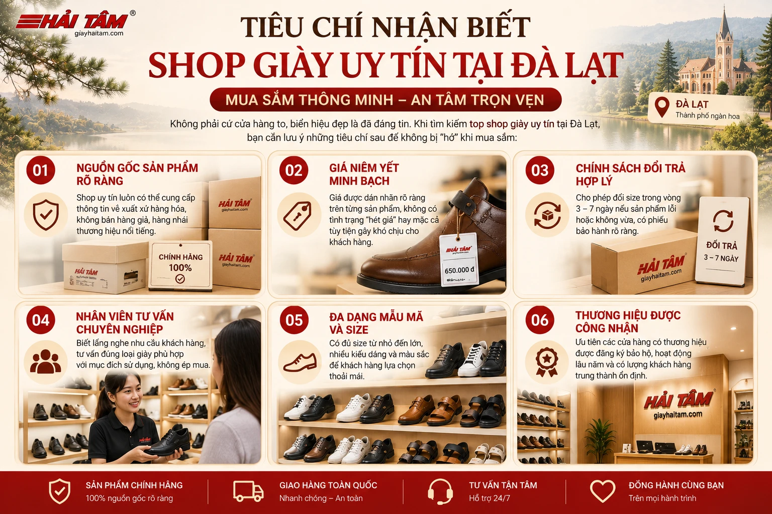 Top Shop Giày Uy Tín Tại Đà Lạt Nên Ghé